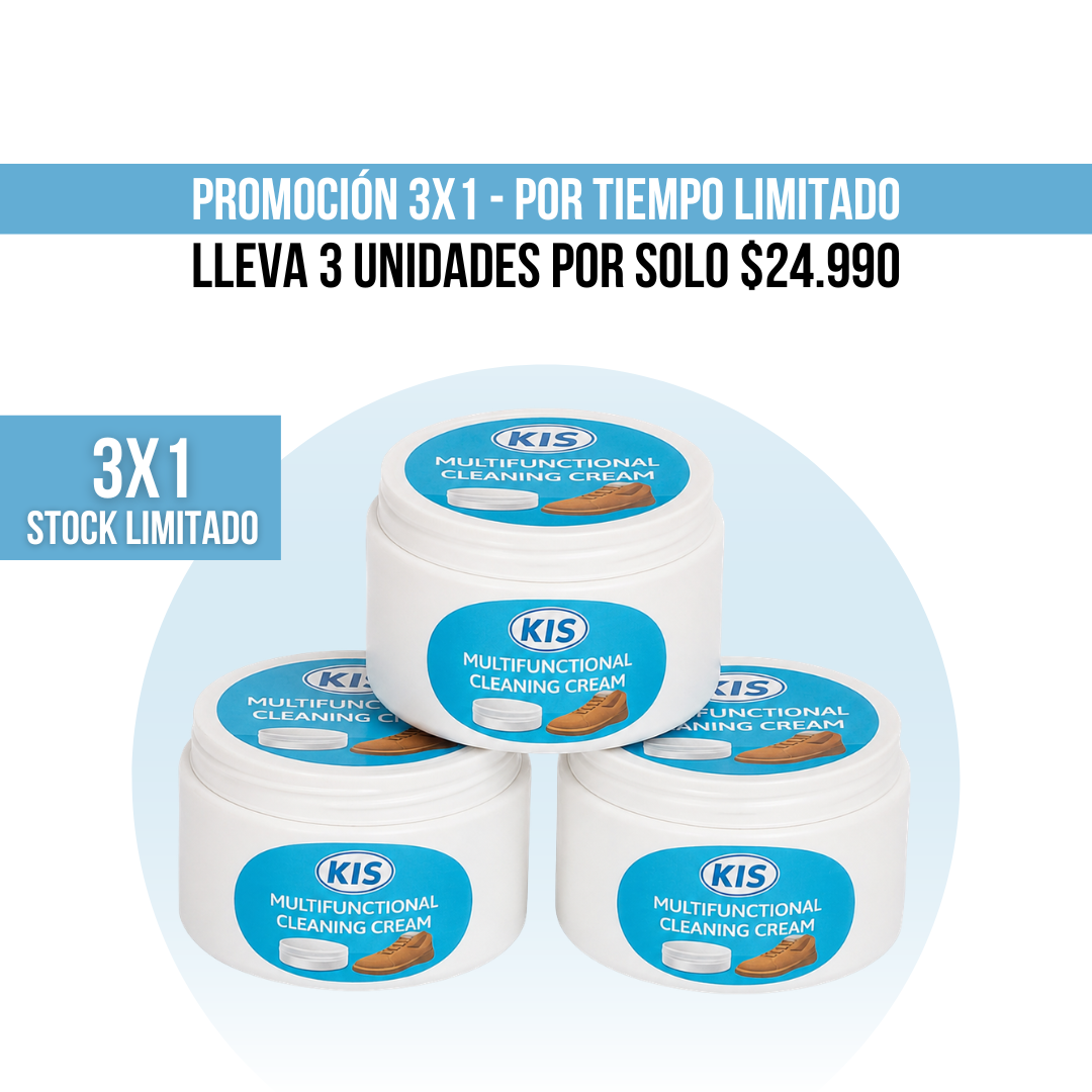 2x1 CREMA LIMPIADORA DE ZAPATOS MULTIFUNCIONAL | CLARION™