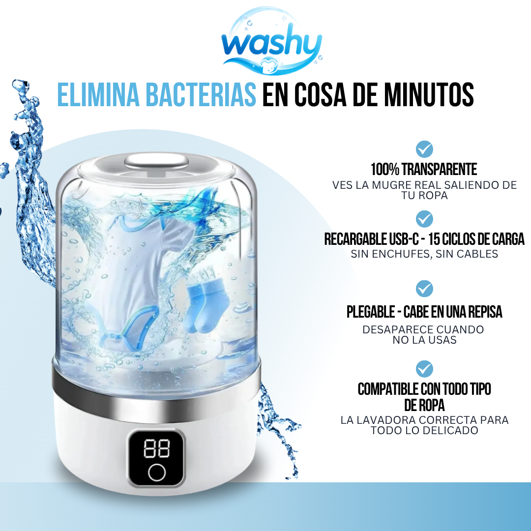 SÚPER MINI LAVADOR PORTÁTIL | WASHY™