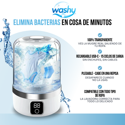 SÚPER MINI LAVADOR PORTÁTIL | WASHY™