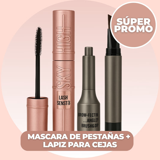 KIT MÁSCARA DE PESTAÑAS Y LÁPIZ PARA CEJAS | DIVA KIT™