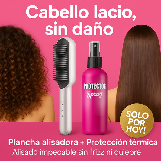 PEINE ALISANTE ANTI FRIZZ + PROTECTOR TÉRMICO | LISPRO™