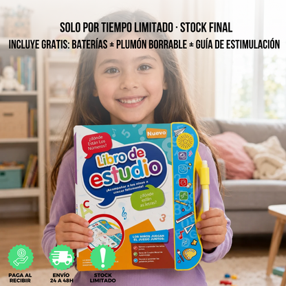 LIBRO EDUCATIVO INTERACTIVO CON SONIDO | EDUKIDS™