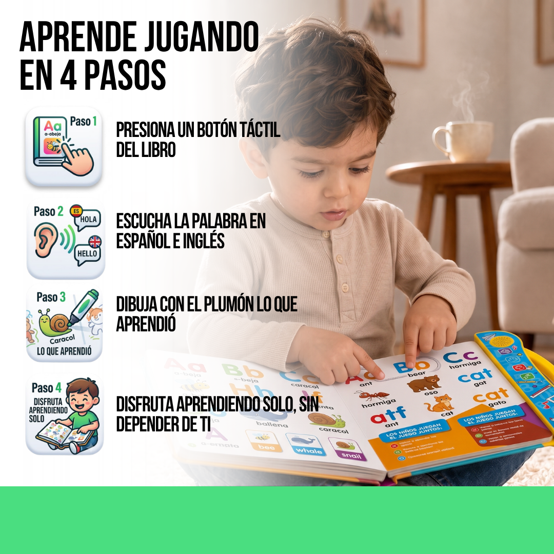 LIBRO EDUCATIVO INTERACTIVO CON SONIDO | EDUKIDS™