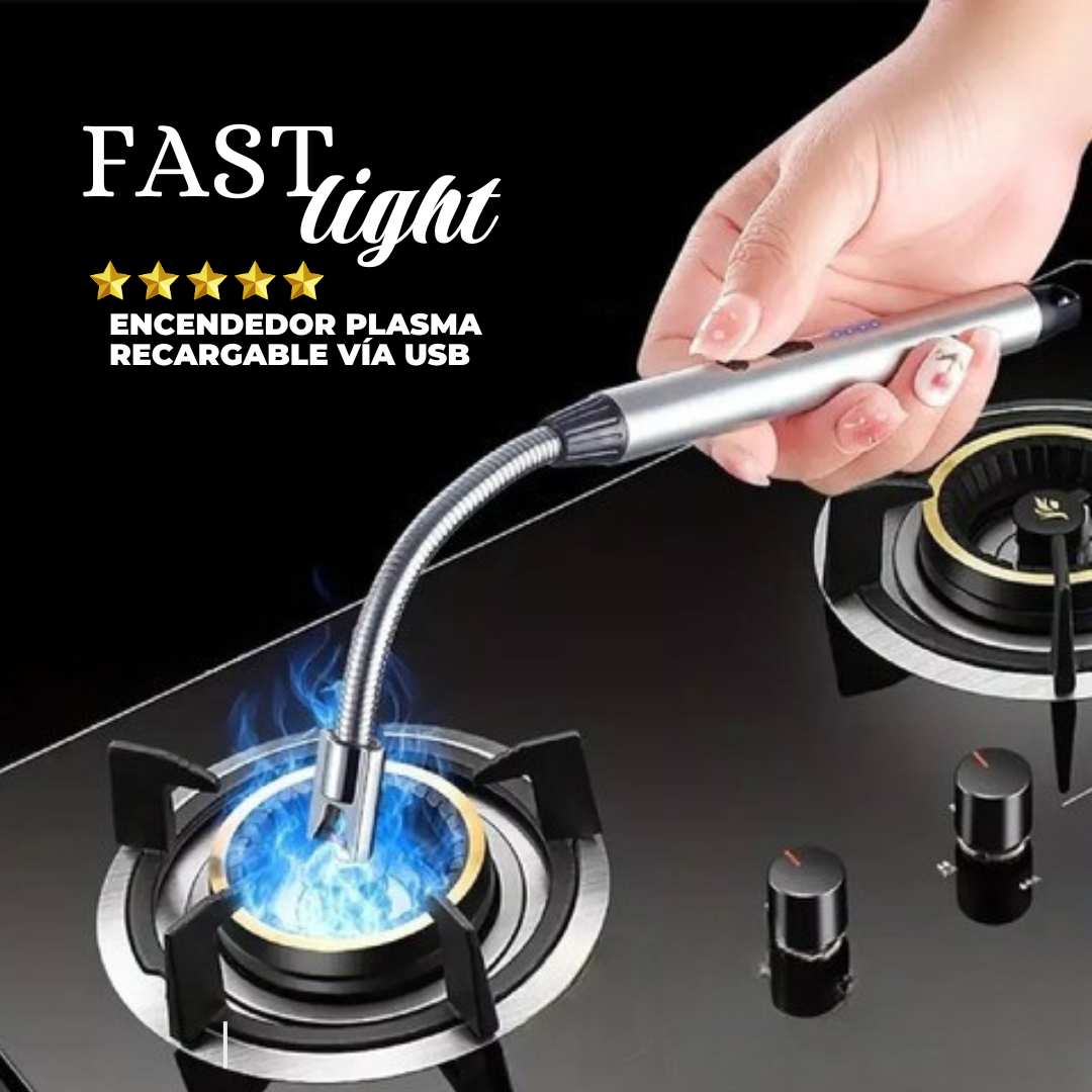 POTENTE Y FUNCIONAL ENCENDEDOR ELÉCTRICO SIN LLAMA 100% RECARGABLE LLEVA 2 Y PAGA 1 | FAST LIGHT™