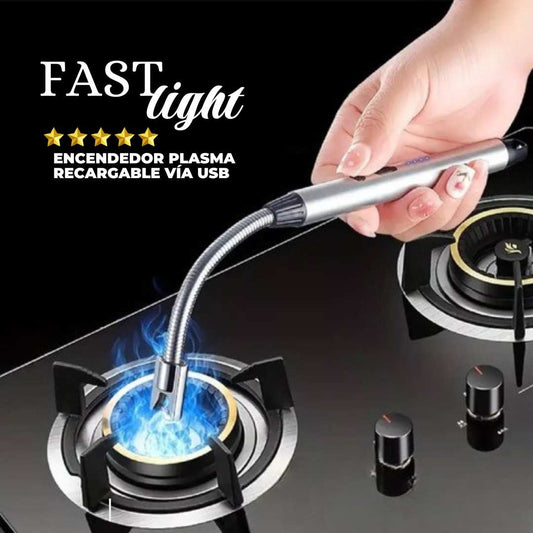 POTENTE Y FUNCIONAL ENCENDEDOR ELÉCTRICO SIN LLAMA 100% RECARGABLE LLEVA 2 Y PAGA 1 | FAST LIGHT™