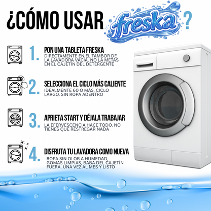 3X1 SÚPER PASTILLAS LIMPIA LAVADORAS | FRESKA™