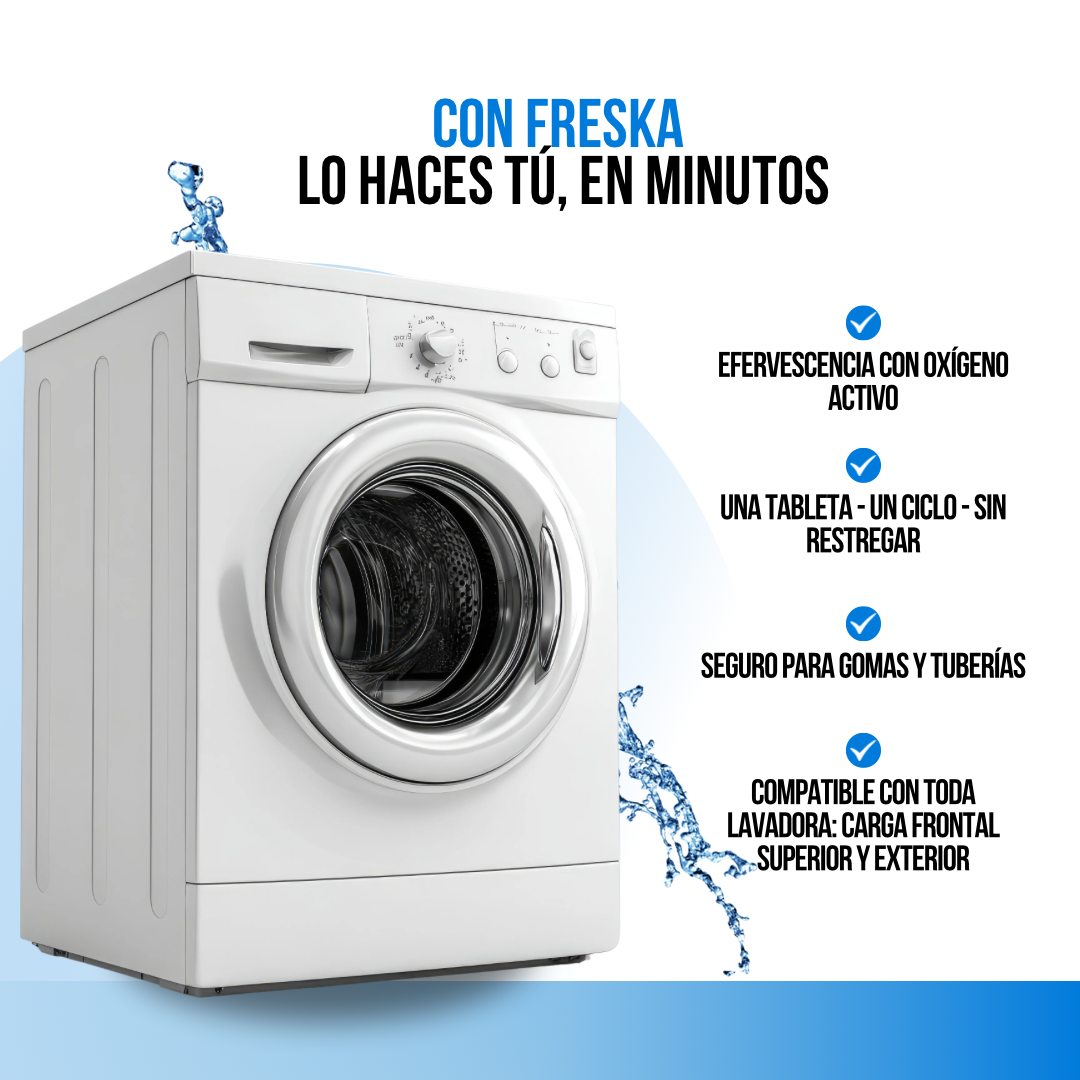 3X1 SÚPER PASTILLAS LIMPIA LAVADORAS | FRESKA™