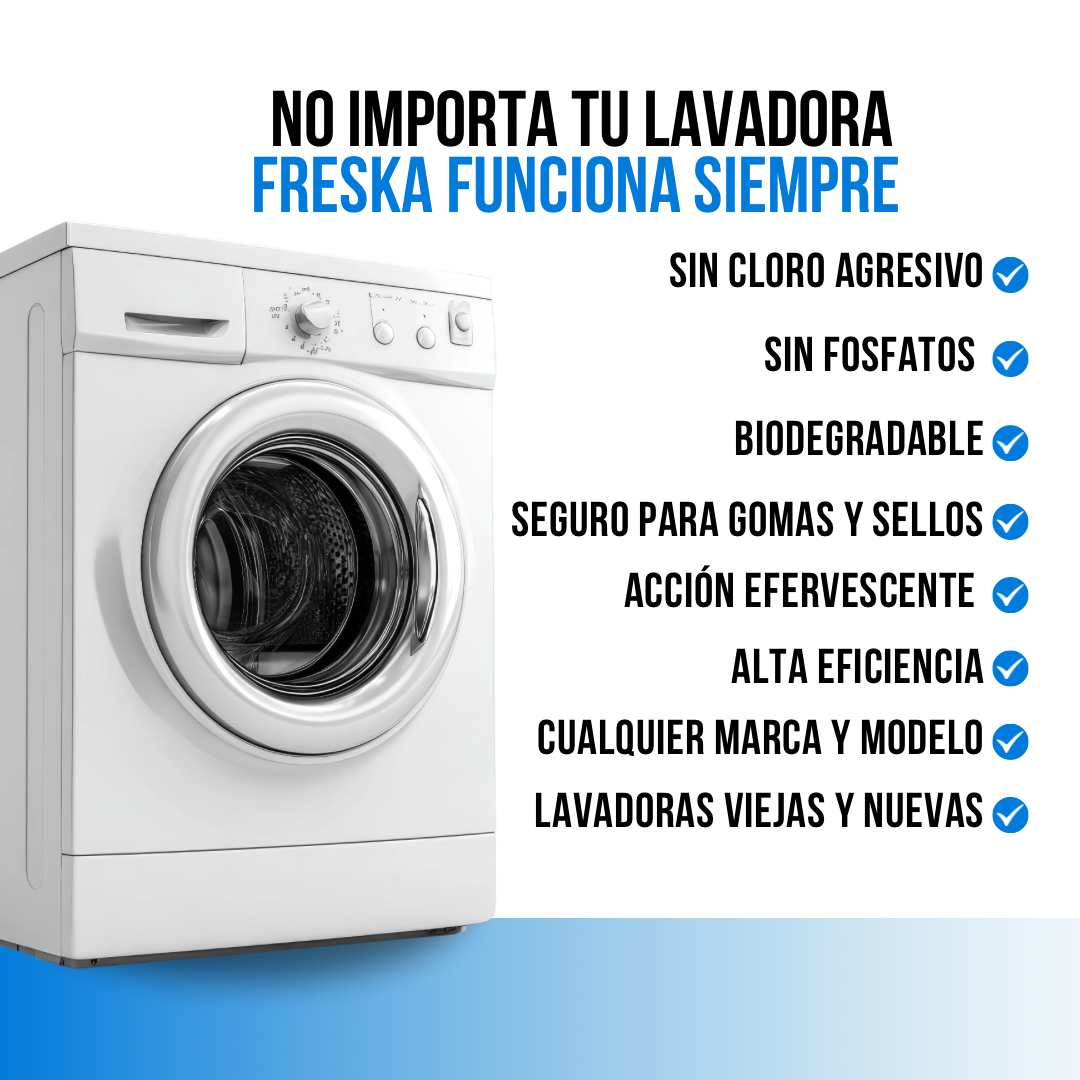 3X1 SÚPER PASTILLAS LIMPIA LAVADORAS | FRESKA™