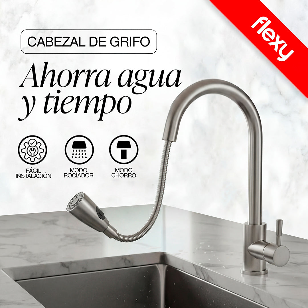 GRIFO DE COCINA EXTRAÍBLE | FLEXY™