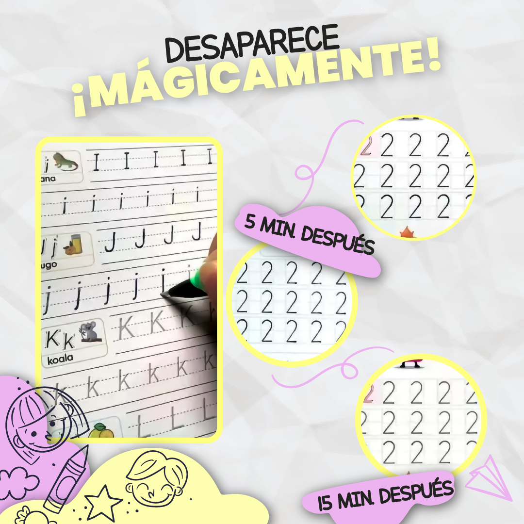 Cuadernos Reutilizables de Tinta Mágica - Sunk®