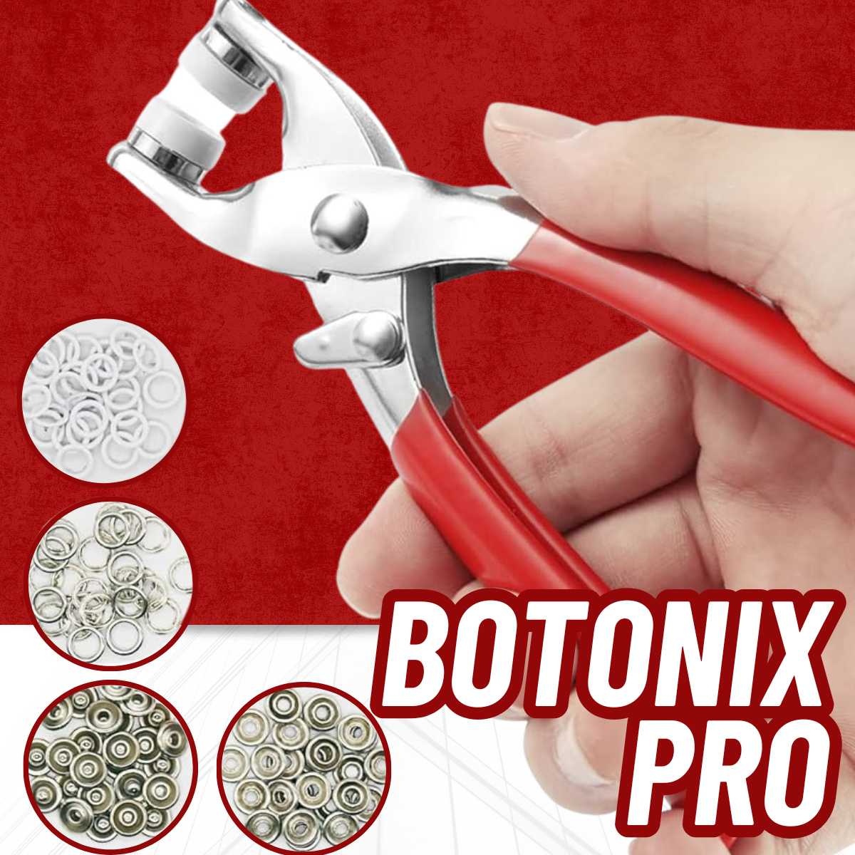 SUPER PRACTICO KIT PARA FIJAR BOTONES EN SEGUNDOS | BOTONIX PRO™