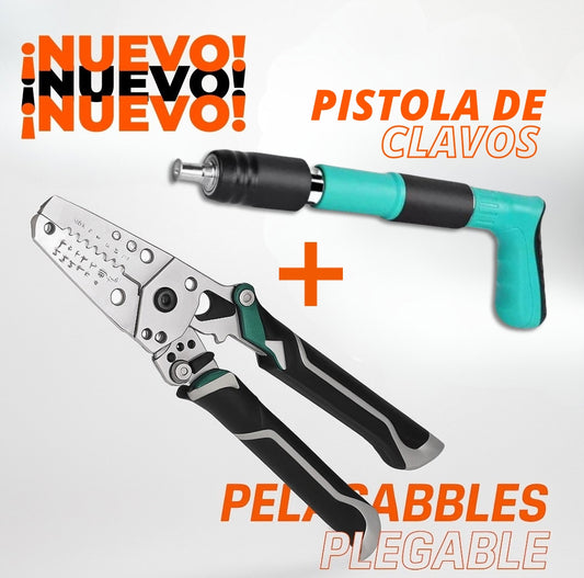 PELACABLES + PISTOLA DE CLAVOS | MASTER FIX™