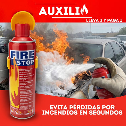 3x1 MINI EXTINTOR AEROSOL PARA INCENDIOS PORTATIL | AUXILIA™
