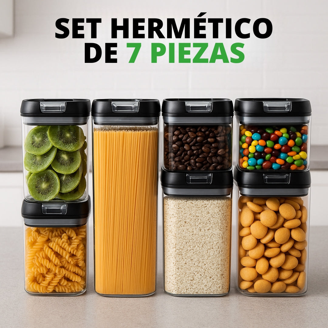 SET 7 CONTENEDORES HERMÉTICOS | HERMETY™
