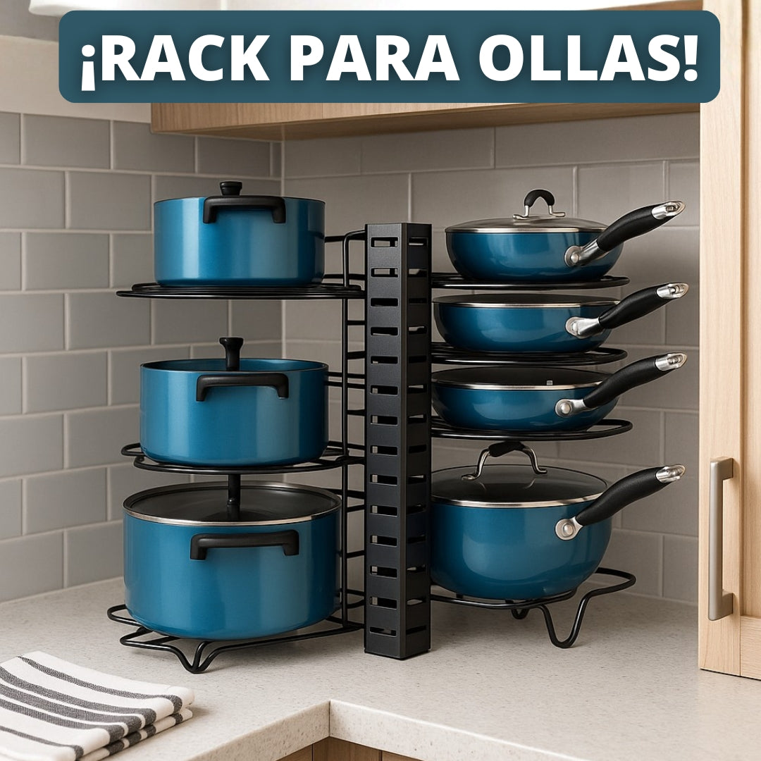 ORGANIZADOR OLLAS Y SARTENES AJUSTABLE |  SARTENIK™