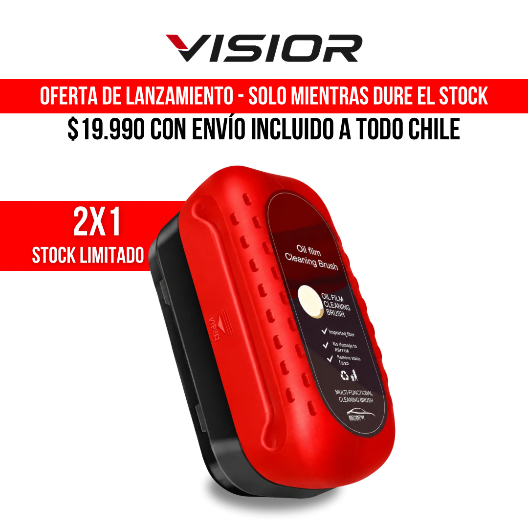 2X1 CEPILLO LIMPIA PARABRISAS ANTI ACEITE | VISIOR™