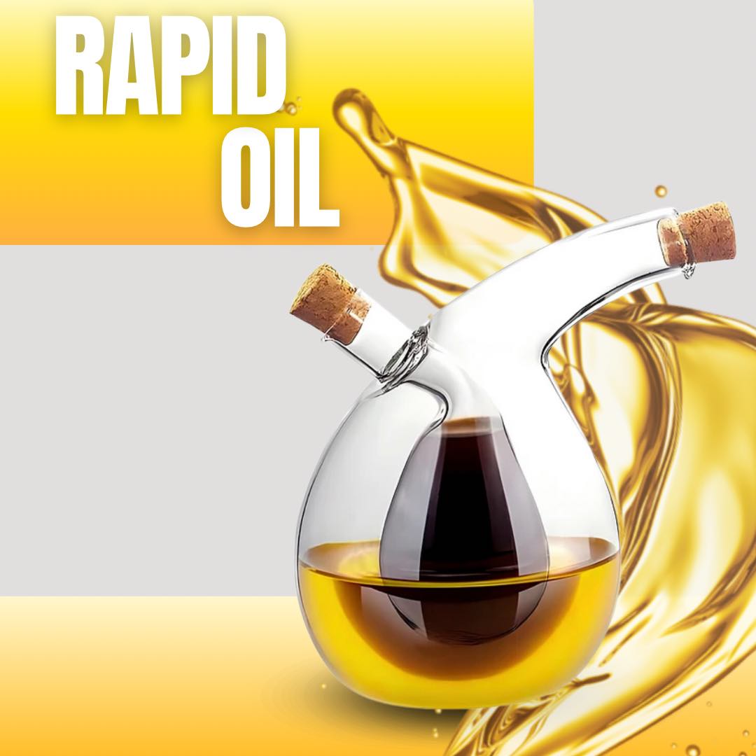ELEGANTE DISPENSADOR 2 EN 1 FACIL DE USAR | RAPID OIL™
