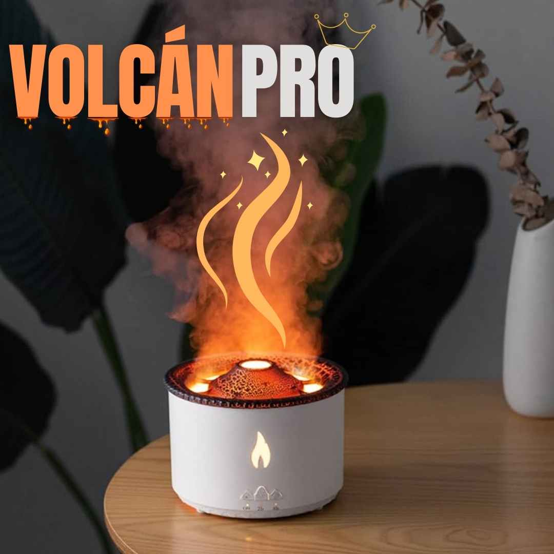 HERMOSO Y RELAJANTE HUMIDIFICADOR CON DISEÑO 3D | VOLCAN PRO™