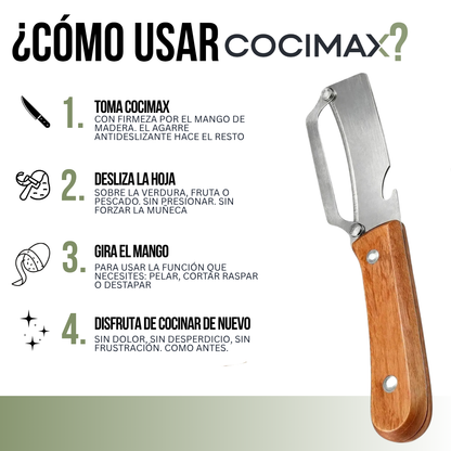 2X1 CUCHILLO PELADOR MULTIFUNCIONAL | COCIMAX™
