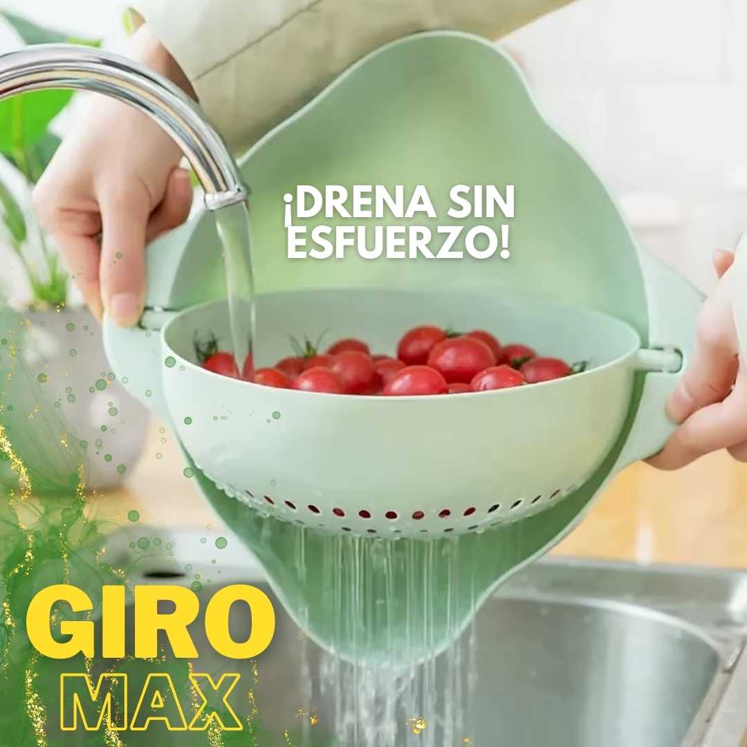 COLADOR CON SISTEMA GIRATORIO 360 ANTI QUEMADAS | GIROMAX™