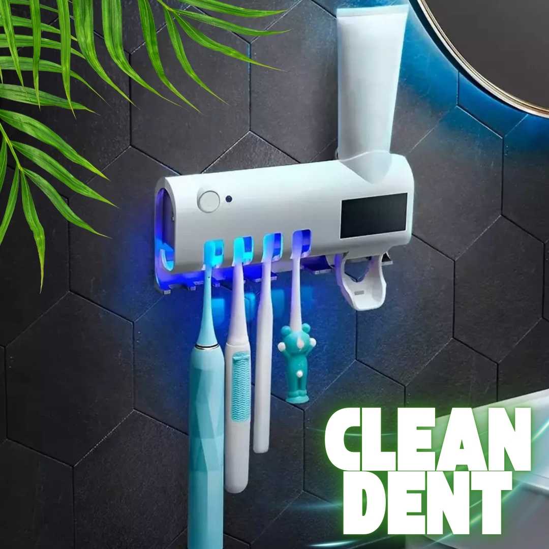 ESTUPENDO PORTA CEPILLOS QUE PROTEGE DE BACTERIAS Y DISPENSA DENTRIFICO - CLEAN DENT™