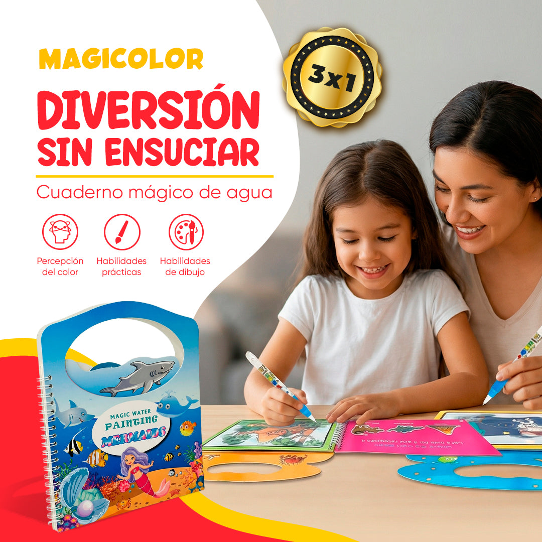 3x1 CUADERNOS MÁGICOS DE AGUA | MAGICOLOR™