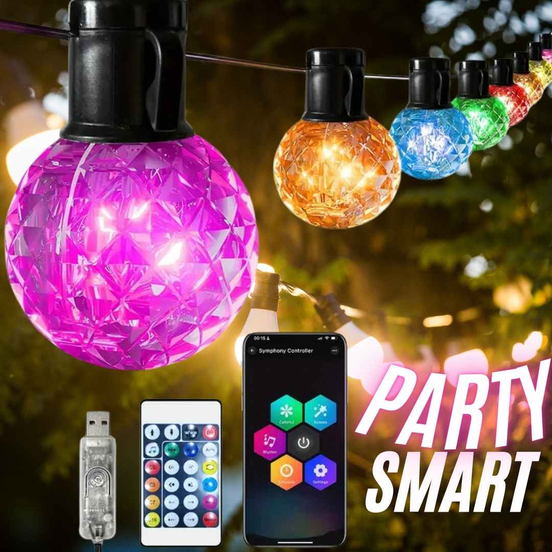 HERMOSO SET DE LUCES LED INTELIGENTES CON CONTROL REMOTO | PARTY SMART™