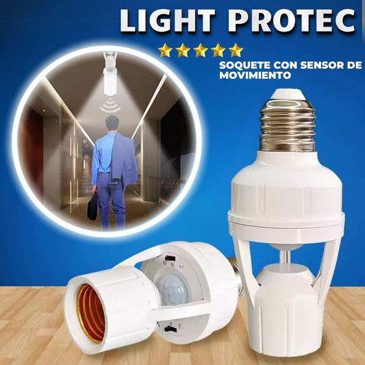 POTENTE BOMBILLA CON SENSOR DE MOVIMIENTO PARA MAYOR AHORRO |  LIGHT PROTEC™