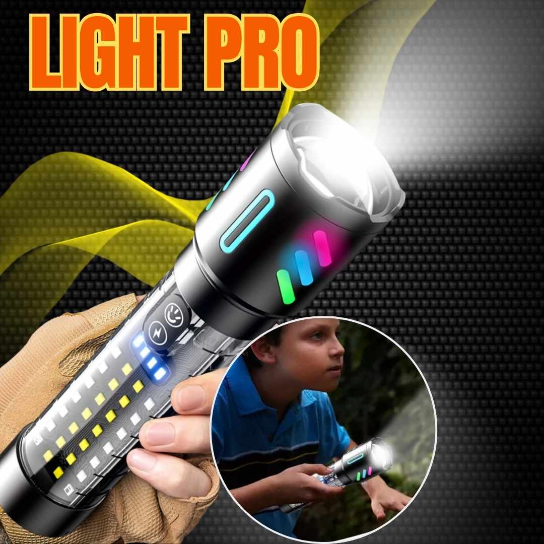 POTENTE LINTERNA TÁCTIL E IMPERMEABLE | LIGHT PRO™