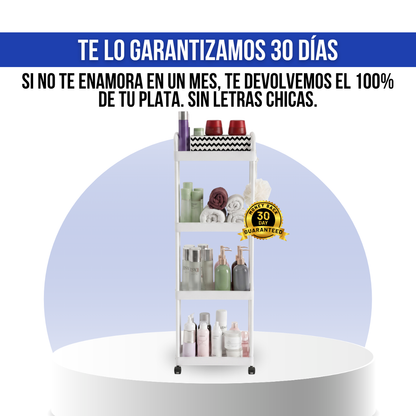 RACK ORGANIZADOR PARA BAÑO DE 4 NIVELES | ORDENIX™