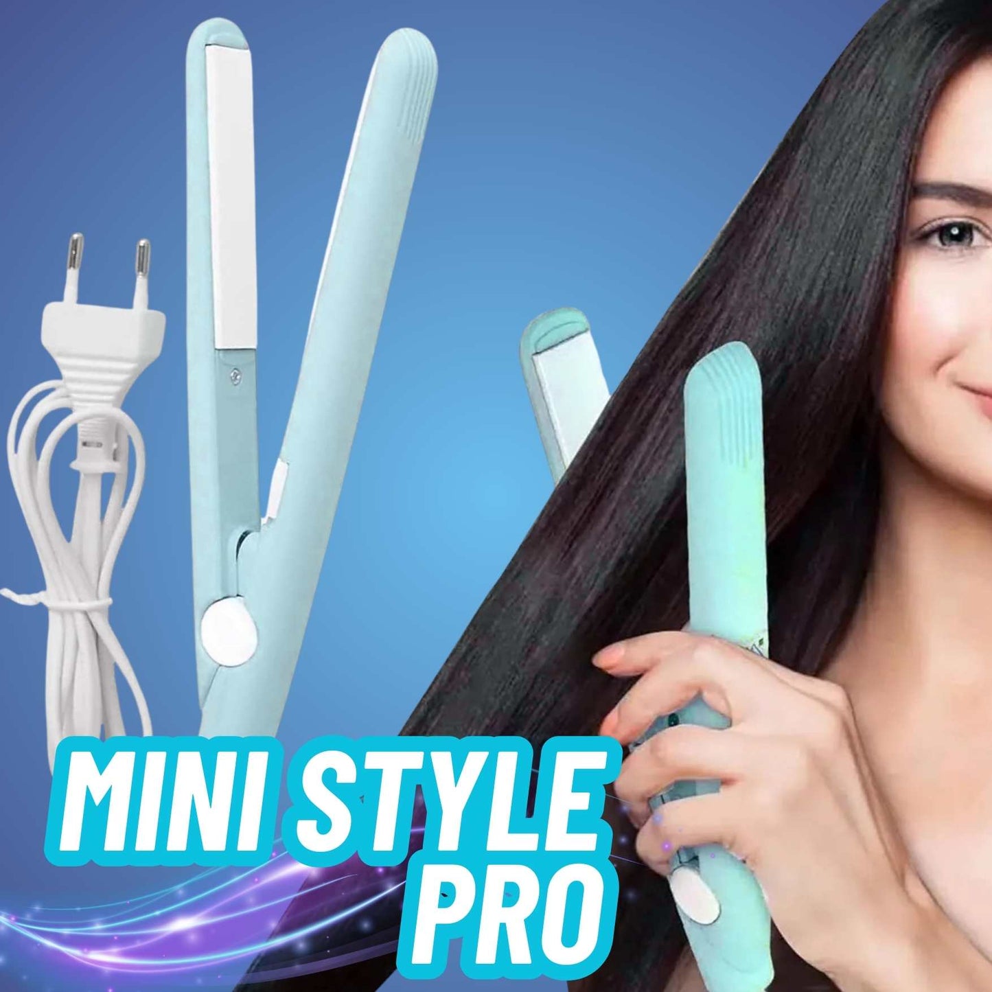 MINI PLANCHA DE PELO CON DISEÑO DE CURVA Y GRAN POTENCIA | MINI STYLE PRO™