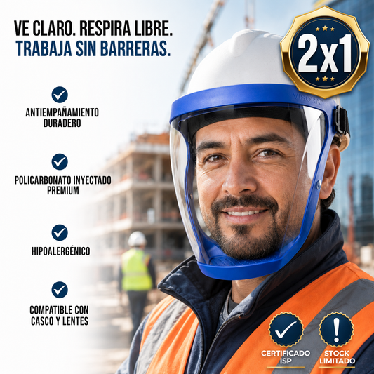 2x1 MASCARILLA PROTECTORA FACIAL ANTIEMPAÑAMIENTO VISORA™